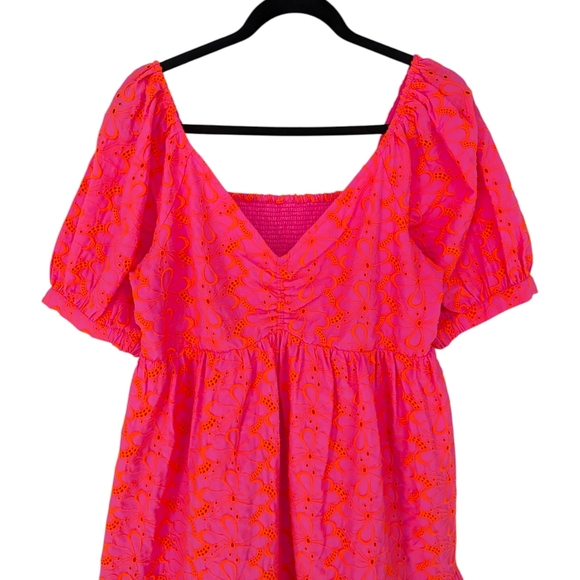 Lilly Pulitzer Kina Midi Dress | Size 8 | Pink Isle Psychedelic Swirl Eyelet - Picture 9 of 15